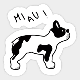 MEOW! Funny Dog Cartoon gift. Sticker